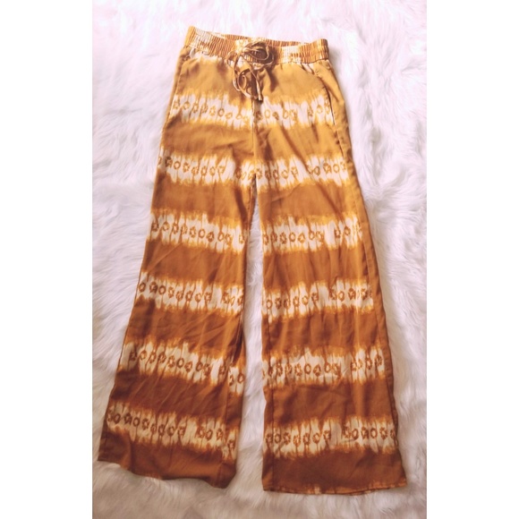 H&M Tie Die Mustard Pants - Picture 2 of 3